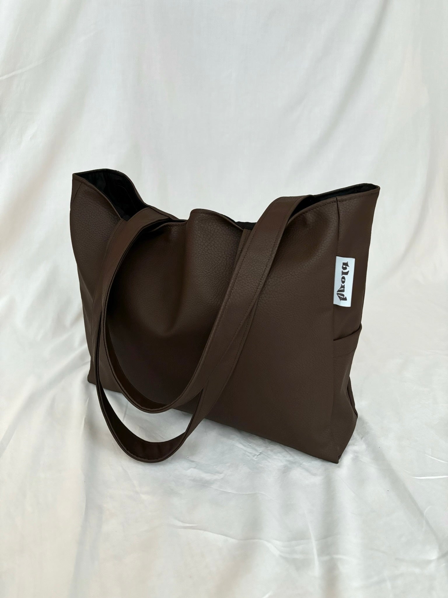 Tumepruun tote bag